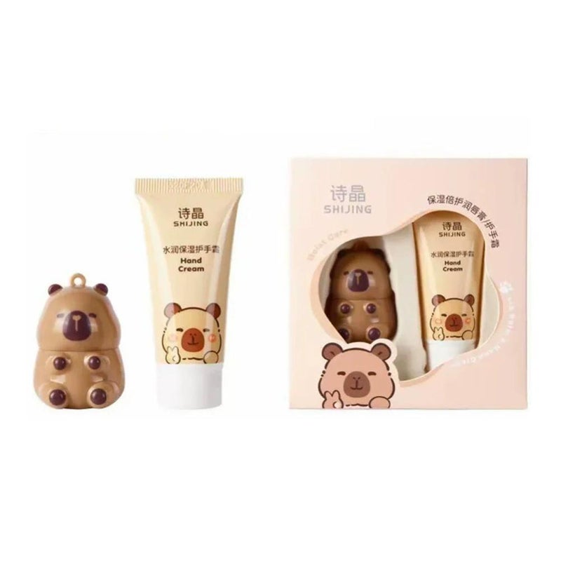Autumn/Winter Hydrating and Moisturizing Lip Balm 3-Piece Set (Peach & Strawberry) - Suitable for Men and Women, Students